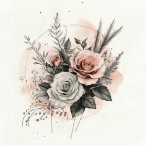 delicate-flowers tattoo design ideas mini geometry light gradients shows perseverance