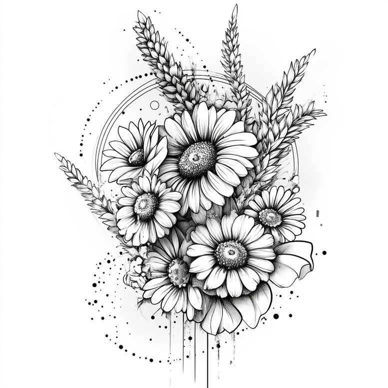 delicate-flowers tattoo design ideas gentle angle naturalistic for shoulder