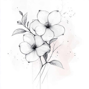 delicate-flowers tattoo design ideas symbol mark ornamental for upper shoulder