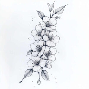 delicate-flowers tattoo design ideas discreet soft shadows embodying strength