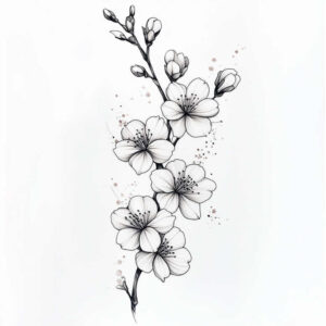 delicate-flowers tattoo design ideas subtle motif subtle shading symbol of determination