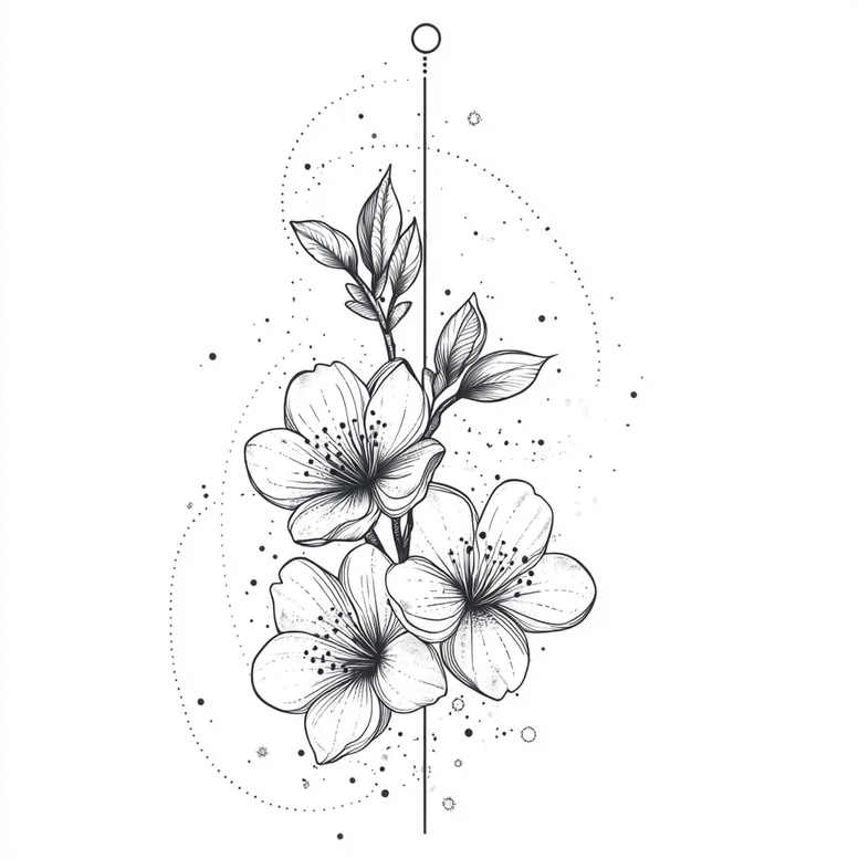 delicate-flowers tattoo design ideas miniature tender for upper arm