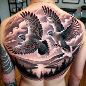 dove-and-brightness – tattoo design ideas free ai generated – surrealism-hyperreal – for-biceps – Gallery: doves-inkby-ai