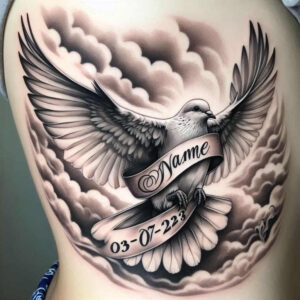 doves tattoo design ideas defined outlines graceful stands for courage