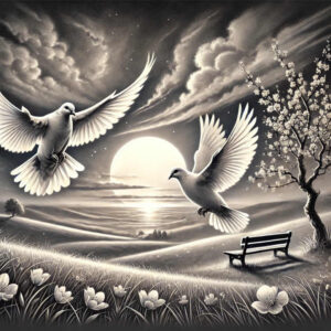 doves tattoo design ideas Surrealism psychological depth peaceful presence for toe