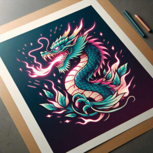 dragon-legend – tattoo design ideas free ai generated – evil-spirit – for-knee – Gallery: dragons-inkby-ai