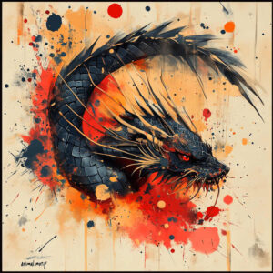 dragons tattoo design ideas layered fill strong lines for upper arm