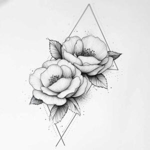 abstract-face – tattoo design ideas free ai generated – neotraditional-modern-classic – for-lower-thigh – Gallery: faces-inkby-ai