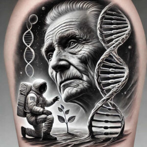 abstract-visage – tattoo design ideas free ai generated – realism-real-life-shading – for-heel – Gallery: faces-inkby-ai