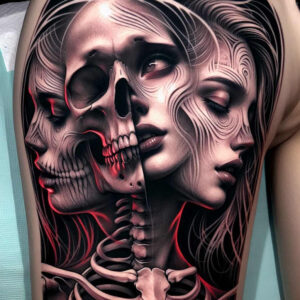 artistic-face – tattoo design ideas free ai generated – realism-realistic-color – for-shoulder – Gallery: faces-inkby-ai