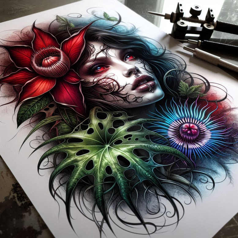 detailed-face – tattoo design ideas free ai generated – realism-realistic-shadowing – for-foot – Gallery: faces-inkby-ai