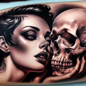 expressive-visage – tattoo design ideas free ai generated – realism-balanced-light – for-fingers – Gallery: faces-inkby-ai