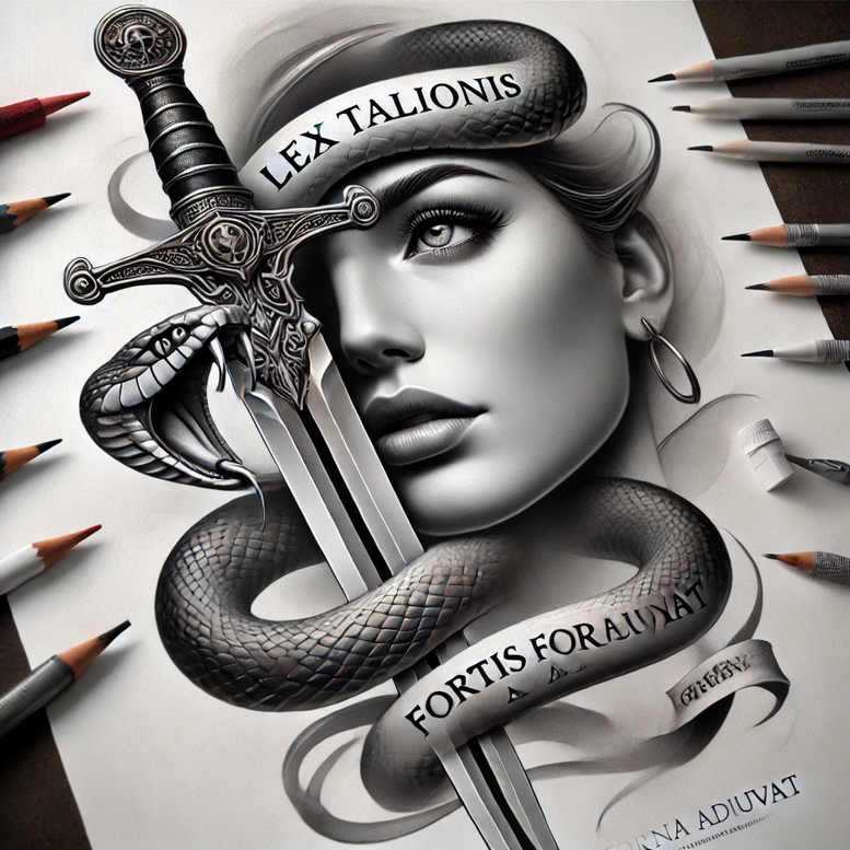 expressive-visage – tattoo design ideas free ai generated – surrealism-blurred-edges – for-ribs – Gallery: faces-inkby-ai