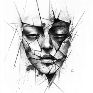 face-and-mouth – tattoo design ideas free ai generated – realism-natural-contours – for-toe – Gallery: faces-inkby-ai