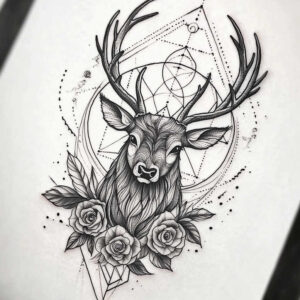 face-with-eyes – tattoo design ideas free ai generated – realism-soft-contrast – for-thigh – Gallery: faces-inkby-ai