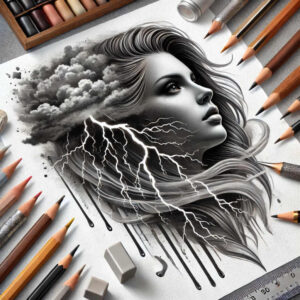 shadow-face – tattoo design ideas free ai generated – neotraditional-subtle-tone – for-toe – Gallery: faces-inkby-ai