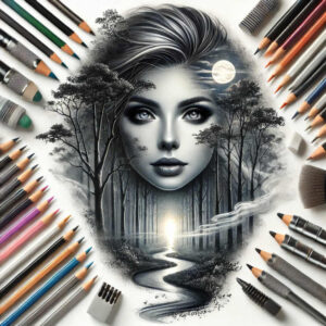 faces tattoo design ideas contrasting colors detailed texture for lower leg