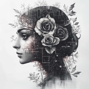faces tattoo design ideas color overlays dramatic shading for shin