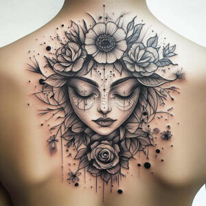 faces tattoo design ideas Realism detailed rendering mythical shows endurance