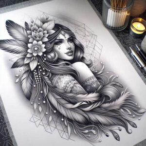 faces tattoo design ideas clean fill portrait for wrist side