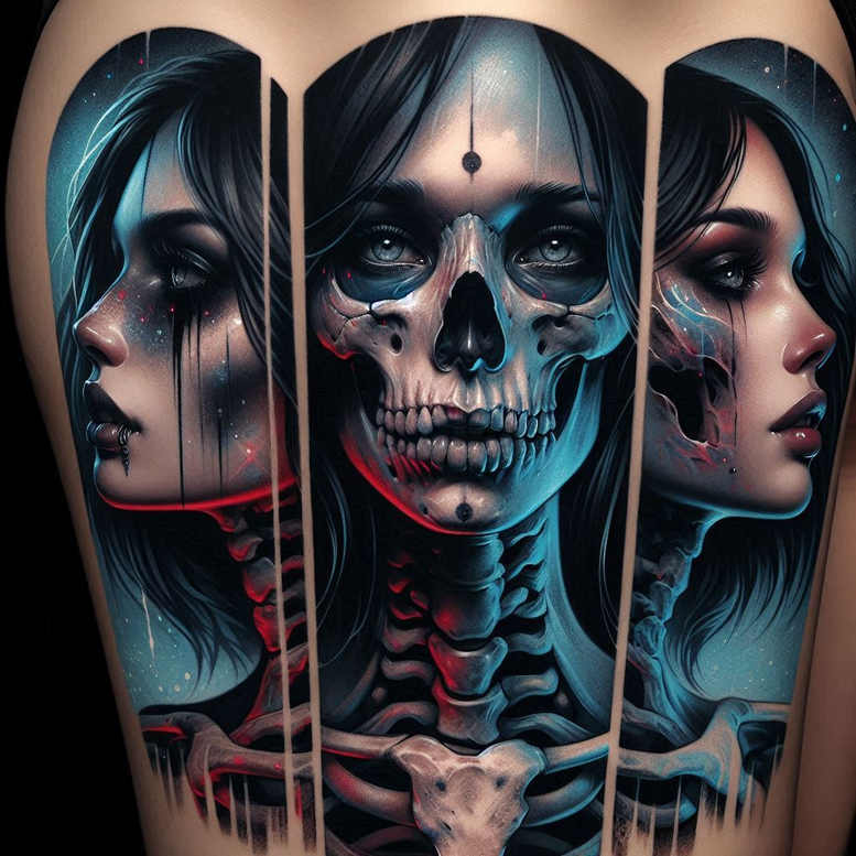 faces tattoo design ideas macro sharp for arm
