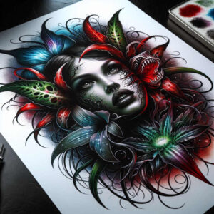 faces tattoo design ideas ethereal surreal stands for perseverance
