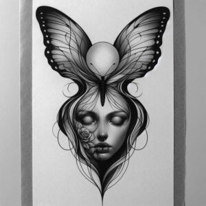 faces tattoo design ideas detailed textures tattoo style for sternum