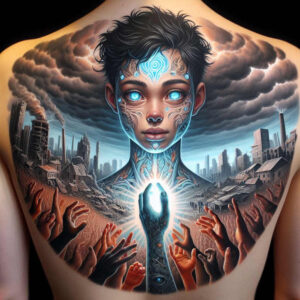 faces tattoo design ideas bold texture tattoo style meaning determination