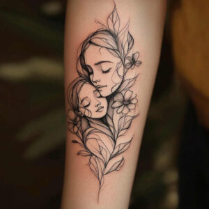 arm-tattoo – tattoo design ideas free ai generated – uncluttered – for-thigh – Gallery: family-inkby-ai