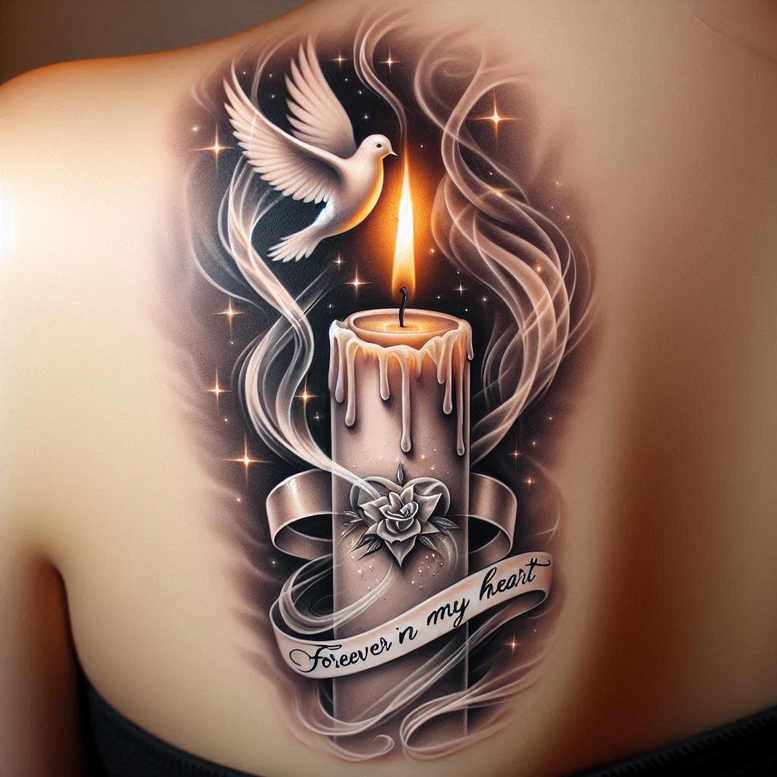 childrens-tattoo – tattoo design ideas free ai generated – abstract – for-shoulder-blade – Gallery: family-inkby-ai