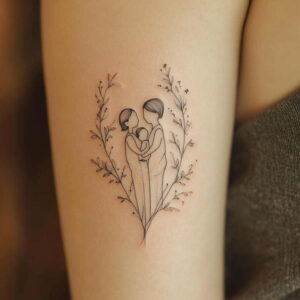 commemorative-tattoo – tattoo design ideas free ai generated – precise – for-behind-ear – Gallery: family-inkby-ai