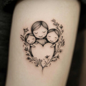 family-devotion-tattoo – tattoo design ideas free ai generated – lightweight – for-back-shoulder – Gallery: family-inkby-ai