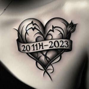 family-love-tattoo – tattoo design ideas free ai generated – point-minimal – for-collarbone – Gallery: family-inkby-ai