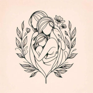 flower-motif-tattoo – tattoo design ideas free ai generated – tiny-motif – for-shoulder – Gallery: family-inkby-ai
