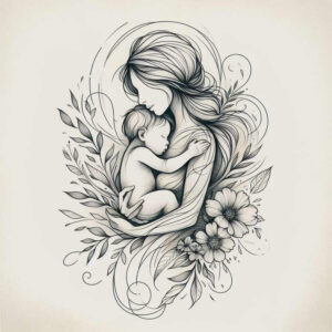 for-women – tattoo design ideas free ai generated – minimal-texture – for-toe – Gallery: family-inkby-ai