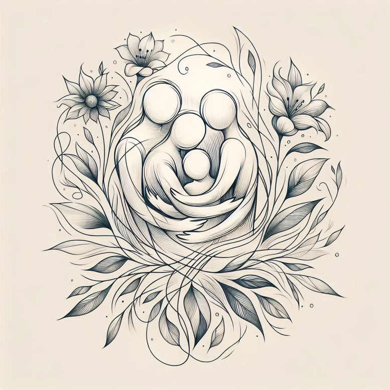 memorial-tattoo – tattoo design ideas free ai generated – pure-motif – for-upper-chest – Gallery: family-inkby-ai