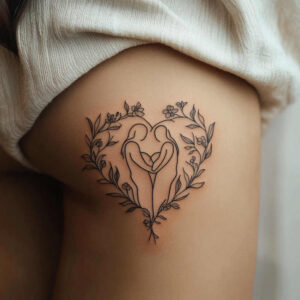 parents-tattoo – tattoo design ideas free ai generated – mini-ink – for-scapula – Gallery: family-inkby-ai