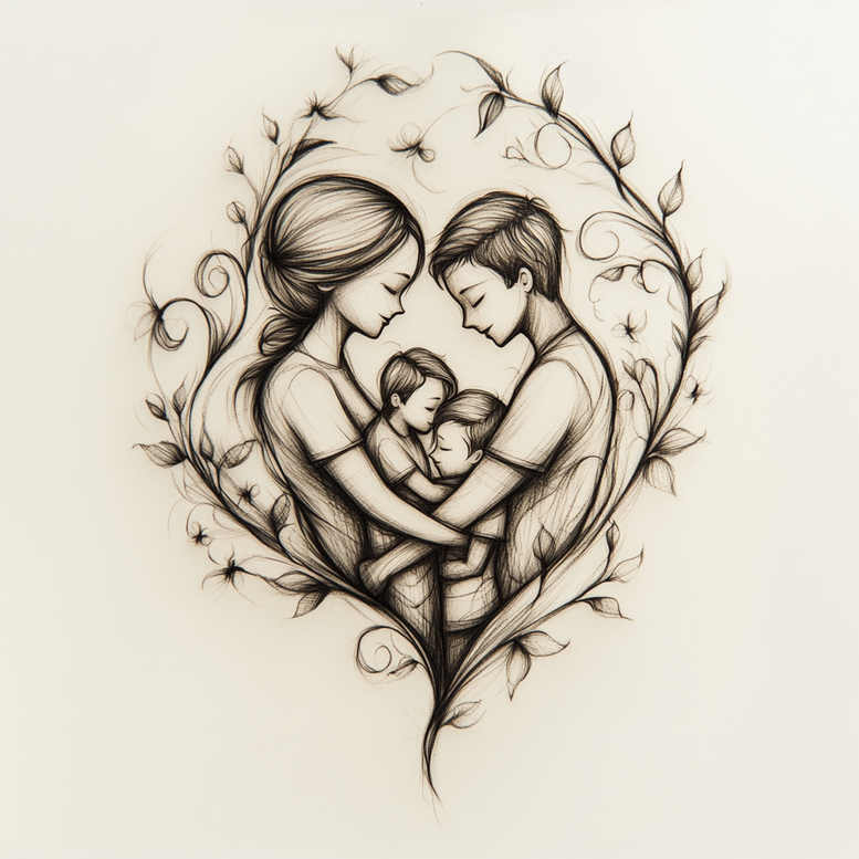 family tattoo design ideas Surrealism hyperreal eternal shows resilience