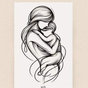 family tattoo design ideas distorted perspective foundation for upper shoulder