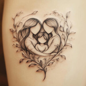 family tattoo design ideas Surrealism distorted reality protection strength and power