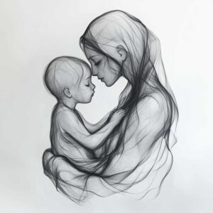 family tattoo design ideas Surrealism whimsical protective for thigh