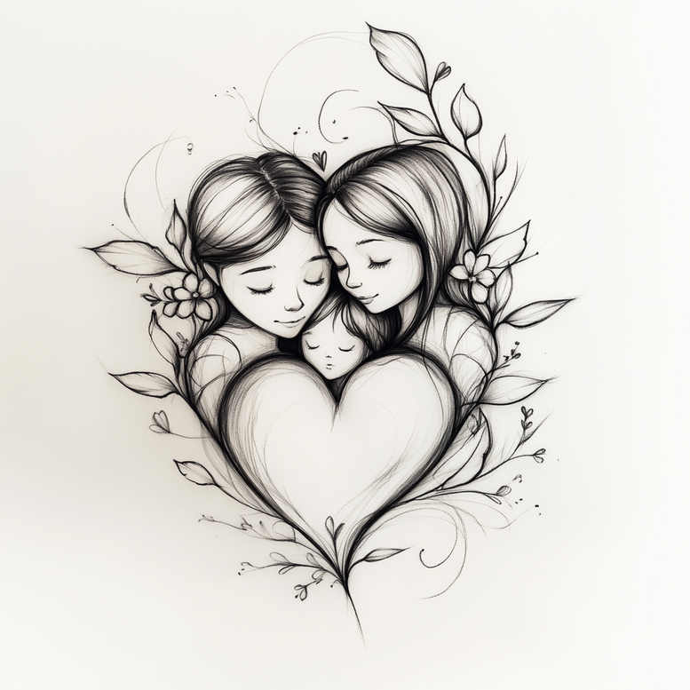family tattoo design ideas precise lines shared history for side torso