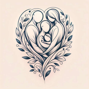 family tattoo design ideas sharp-focus solidarity for wrist side