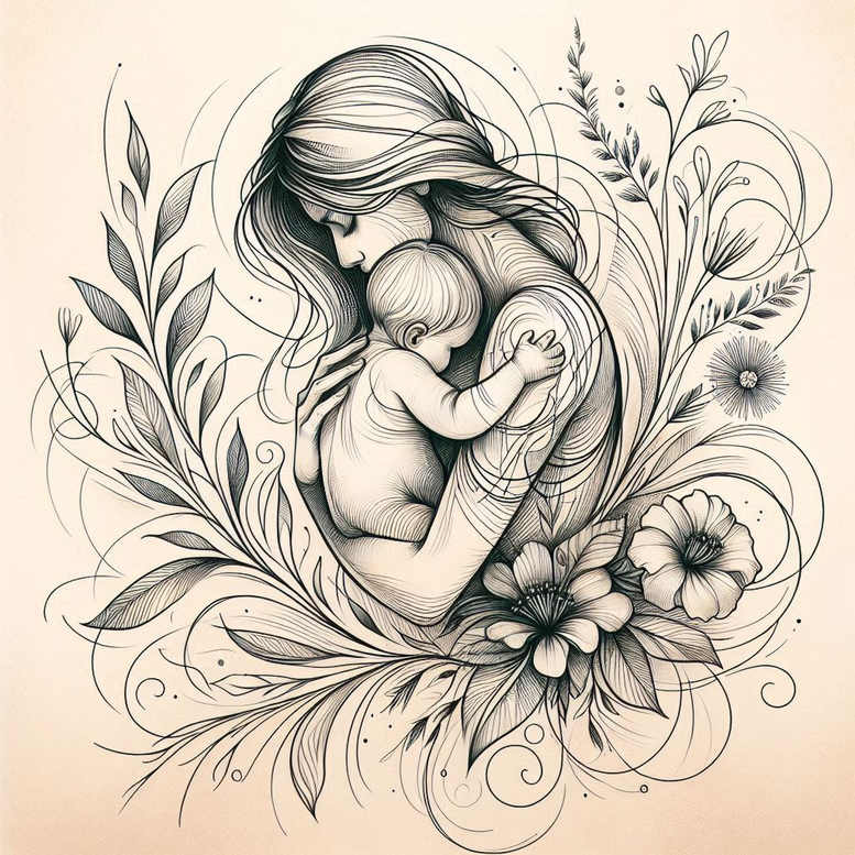 family tattoo design ideas Surrealism symbolic support meaning resilience