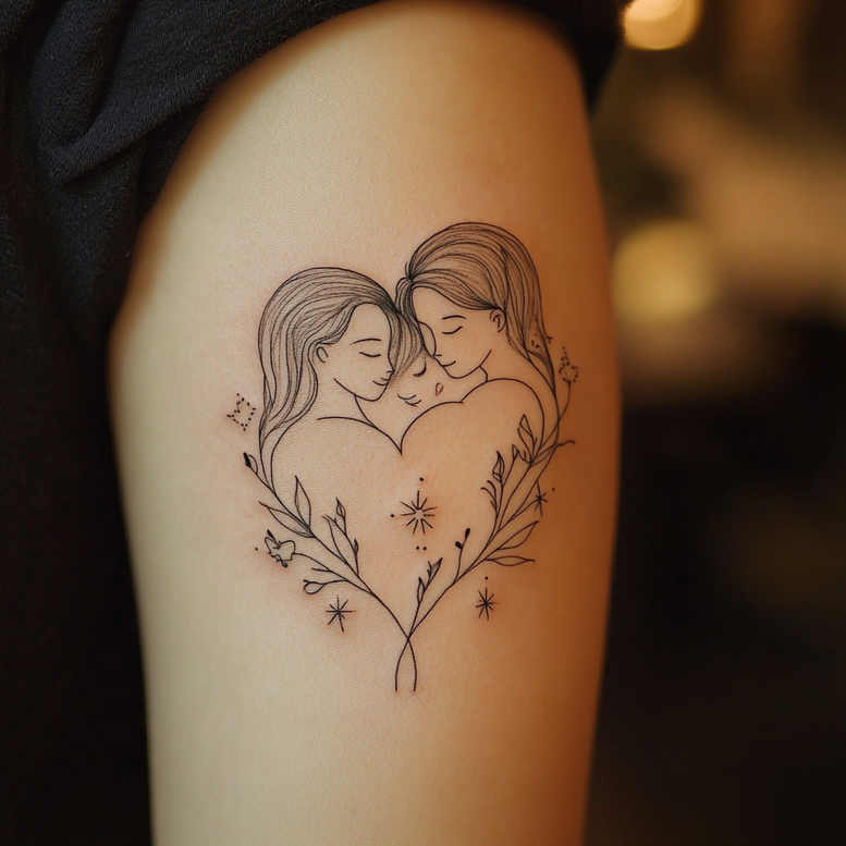 values-tattoo – tattoo design ideas free ai generated – symbolic – for-calf – Gallery: family-inkby-ai