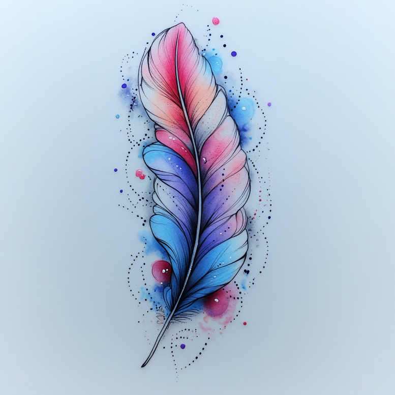 feather-tattoo-essential-for-spine – tattoo design ideas free ai generated – Gallery: feathers-inkby-ai