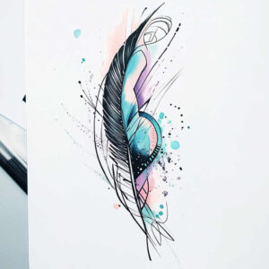 feathers tattoo design ideas miniature fluttering stands for determination