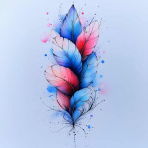 feathers tattoo design ideas fine line tribal represents endurance