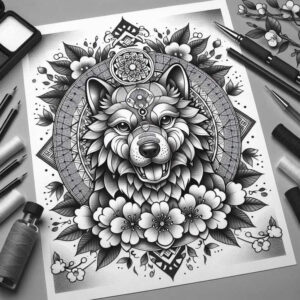 protective-tattoo-neotraditional-decorative-detail-for-chest – tattoo design ideas free ai generated – Gallery: foo-dog-inkby-ai