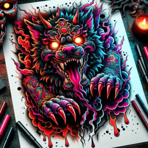foo-dog-with-mane-realism-high-definition-for-chest – tattoo design ideas free ai generated – Gallery: foo-dog-inkby-ai